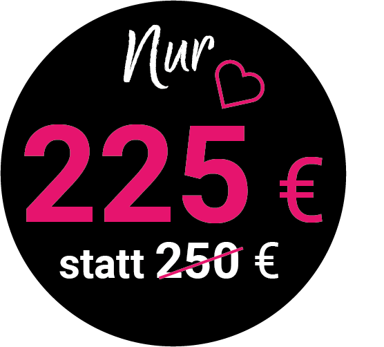 Button nur 225 Euro statt 250 Euro